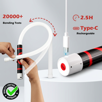 Lampe torche LED flexible 30 pouces, lampe de travail pliable pour mécanicien, lampe de réparation automobile haute luminosité 3 modes