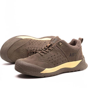 Chaussures de sécurité unisexes JIANKUN de <span class=keywords><strong>haute</strong></span> qualité, anti-écrasement/anti-perforation avec embout en acier, en daim, semelle extérieure en caoutchouc antidérapante et résistante à l'usure - Product Image 1