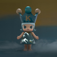 POPMART MEGA ROYAL MOLLY 1000% DIDI-TO LOVE, коллекционная фигурка из ПВХ, масштаб 1/12, аутентичная аниме-фигурка, декор для дома