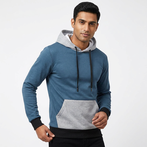 Sweats à capuche pour hommes grande taille de haute qualité, en coton et polyester, molleton uni, streetwear pour la saison hivernale, logo personnalisé. - Product Image 1