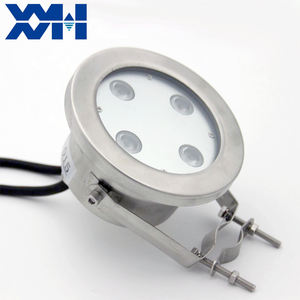 Lampes LED subaquatiques pour fontaines et piscines, marque XYH, étanches IP68, en acier inoxydable, 4000K 3000k DMX RGB 12V, à intensité variable - Product Image 1