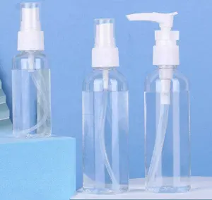 Бутылка для дезинфицирующего средства для рук Pet Mini 3 унции 100 мл насос пластиковый распылитель тумана бутылка