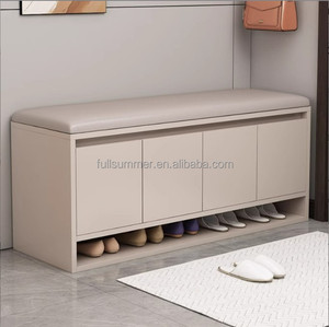 Banc à chaussures <span class=keywords><strong>d</strong></span>'<span class=keywords><strong>entrée</strong></span> FULLSUMMER <span class=keywords><strong>avec</strong></span> <span class=keywords><strong>rangement</strong></span> - Moderne et minimaliste, armoire à chaussures tout-en-un anti-poussière pour la maison, design compact - Product Image 1