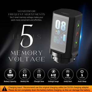 XNET Talos profesyonel kablosuz dövme makinesi kalem <span class=keywords><strong>2</strong></span>.0-4.2mm ayarlanabilir inme çekirdeksiz Motor sanatçılar için vücut sanatı dövme - Product Image 4