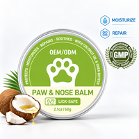 Baume hydratant et protecteur pour les pattes et le nez des animaux avec huile de coco et beurre de karité pour chiens et chats, pour pattes sèches, usage extérieur