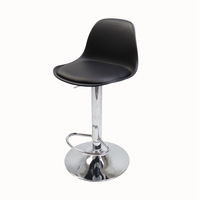 Chaises de bar modernes en acier inoxydable et cuir, réglables, pour restaurant, cuisine, salon, vente en gros d'usine