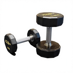 Mancuernas Hexagonales de Goma KAISHI <span class=keywords><strong>con</strong></span> Agarre Antideslizante, <span class=keywords><strong>Pesas</strong></span> Libres para Gimnasio en Casa, para Hombres y <span class=keywords><strong>Mujeres</strong></span>, Entrenamiento de Cuerpo Completo - Product Image 1