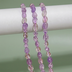 Pierres roulées ovales en améthyste violette semi-précieuse de 5-8 mm Jaunty pour la fabrication de bijoux - Product Image 3