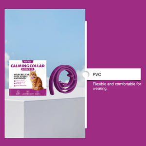 애완 고양이와 강아지용 진정 칼라, 조절 가능한 불안 완화 목줄, 38CM 62CM - Product Image 5