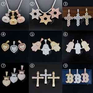 Nombre personalizado placa colgante <span class=keywords><strong>moissanite</strong></span> joyería nombre personalizado colgante para regalo - Product Image 5