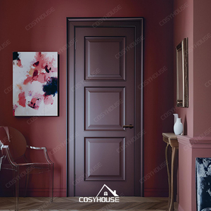 UL CE desain pintu apartemen terbaru bersertifikasi 5 bintang, Hotel berperingkat api pintu kayu kedap suara tahan api Hotel Pintu kamar tamu - Product Image 6