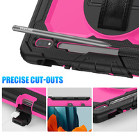 Pelindung Layar dan Casing Full Body dengan Penyangga untuk Samsung Galaxy Tab S7 11 Inch SM T870