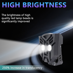 LELANPU Lámpara LED para Auto 12V Todoterreno, <span class=keywords><strong>Mini</strong></span> Proyector de Luz Blanca, Amarilla y Roja de 12W para Motocicleta, 2 Lentes, Luz de Trabajo - Product Image 4