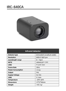 Hot <b>Sales</b> Thermal <b>Camera</b> High Resolution IRC 384/640CA Analog Imaging Signal for RC FPV Racing Freestyle Drones DIY Parts - Product Image 3