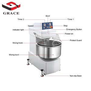 Set Completo di Attrezzature per Panificio: <span class=keywords><strong>Forno</strong></span> per Pizza + Impastatrice + Fermentatrice per Ristoranti di Pizza e Cucine Commerciali, Certificato CE - Product Image 3