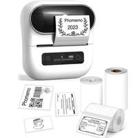 Impresora de Etiquetas Térmicas Directas M110 M210 Personalizada, Blanca, Autoadhesiva, para Bolsillo, Impresora Móvil Phomeo, Rollo de Etiquetas Adhesivas de Papel