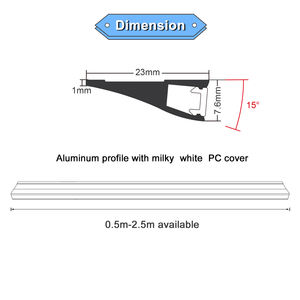 Perfil de aluminio LED de montaje moderno AP92 para muebles de cocina tira de Luz lineal LED para armario - Product Image 2