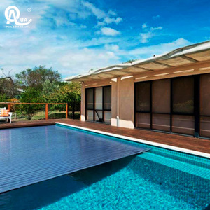 Cubierta de Piscina Automática Water Crown con Lamas de PC, Protección UV, Duradera, Inteligente, para Villas, Cubierta de Seguridad para Piscinas, Suministro Personalizado - Product Image 4