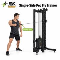 Station de musculation à poulie simple SK-K18 avec pile de poids, équipement de gym, vente directe d'usine en gros