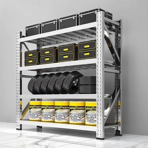 מפעל הסיטונאי מותאם אישית <span class=keywords><strong>4</strong></span> מתקפל נירוסטה מתקפל מדף אחסון למטבח 5 מתכת מתכווננת - Product Image 1