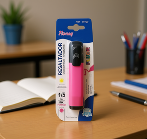 Marcador Fluorescente Rosa Furreg, Tinta Fluorescente, Uso Escolar y de Oficina, Tamaño Normal, Punta Plana RG7-10729 - Product Image 2