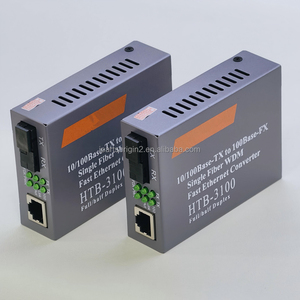 ตัวแปลงสัญญาณมีเดีย HTB-3100 ความเร็วสูง 10/100Mbps ระยะ 25 กม. พร้อมหัวต่อ SC และพอร์ต RJ45 สำหรับไฟเบอร์ออปติก - Product Image 4