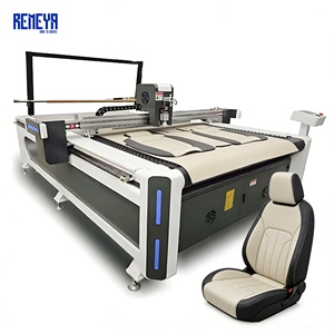 Machine de découpe de tapis en cuir pour sièges de voiture REMEYA avec outil de découpe à lame oscillante - Product Image 1
