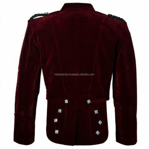 Scottish Custom Prince Charlie <b>Jacket</b> Waistcoat for <b>Men</b> <b>Velvet</b> Made <b>Jackets</b> - Product Image 3