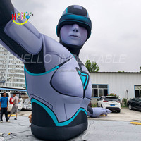 Tête gonflable géante personnalisée Ai Head Modèle Led Ballon publicitaire à tête de robot gonflable éclairé pour les décorations d'événements