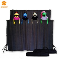 Scène de classe, trépied Portable, scène de marionnettes pour marionnettes, théâtre, tuyau et drapé