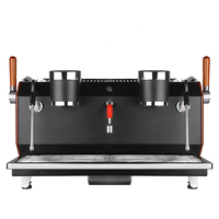 Machine à expresso commerciale 12L, machine à café électrique semi-automatique à double groupe