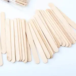 Descartável biodegradável Birch Madeira Food Grade Não Vara bambu Ice Cream Stick Picolé Sticks