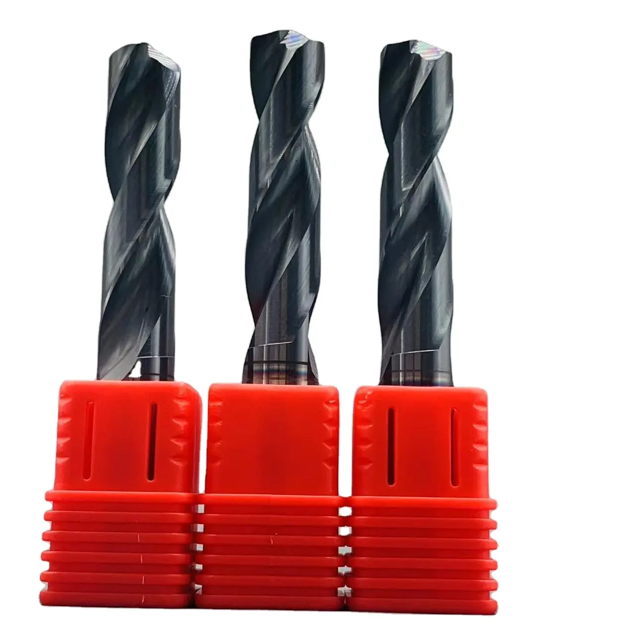 Grewin-High Performance Tungsten Carbide Steel Shank Coated Drill Bits with external coolant For Stainless Steel Metal