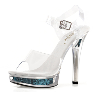 Sandales à talons érotiques de style gothique pour bal masqué, fétiche, exotique, strip-teaseuse, prédateur, plateforme <span class=keywords><strong>rose</strong></span>, chaussures de mariage - Product Image 5