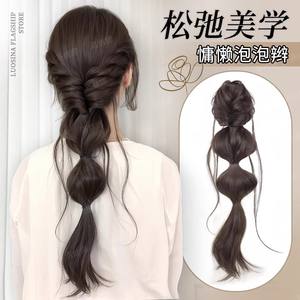 Perruque queue de cheval Luosina, longue tresse en fibre haute température, 140g, style 1 pour femmes - Product Image 4