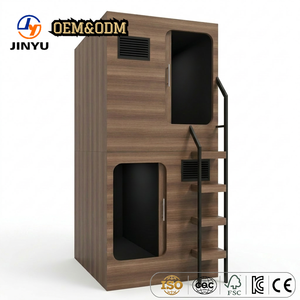 Cama Cápsula Espacial de Madera Insonorizada con Puerta Corredera, Ecológica, para Hotel, Dormitorio, <span class=keywords><strong>Aeropuerto</strong></span>, <span class=keywords><strong>Hostal</strong></span> - Product Image 1