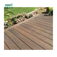 140*22.5mm co-extrusion WPC terrasse extérieure durable facile installer étanche plancher extérieur bpc decking avec grain de bois GJ01IG