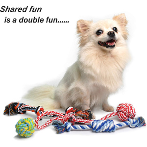 Ensemble de jouets pour chien en corde de coton de haute qualité en gros, jouets pour animaux de compagnie pour chien - Product Image 3