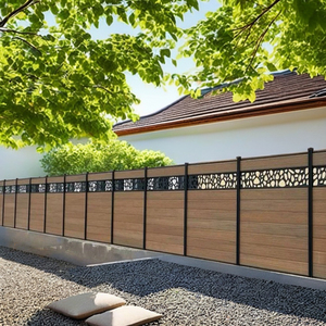 Panneau de clôture en <span class=keywords><strong>bois</strong></span> composite résistant aux intempéries Wpc Diy Wpc Fence Set complet <span class=keywords><strong>180X180</strong></span> Wpc Fence Panel White - Product Image 5