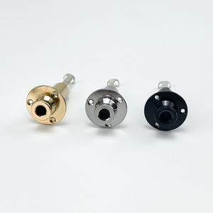 Messing Metaal 6.35 Uitgang Ingang EQ Stand Type Jack Plug Socket voor Akoestische Elektrische Gitaar Muziekinstrument Accessoires - Product Image 2
