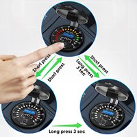 Chargeur de voiture étanche 12-24V 30W USB-C PD3.0 avec support de téléphone QC3.0, interrupteur marche/arrêt et voltmètre pour camping-car, caravane, fourgonnette, voiture