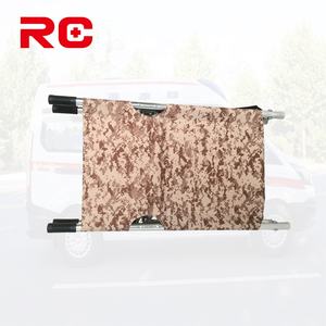 Camilla Plegable Manual de Dos Secciones con Ruedas, Fabricada en China, Ligera, de Aleación de Aluminio, para Transferencia de Emergencia, Certificación CE, Capacidad 160 kg, 6 kg de Peso - Product Image 2