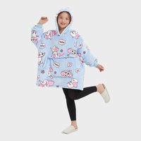 Couverture à Capuche Géante pour Enfants, Couples et Familles, Motif Éléphant, pour la Maison et les Animaux de Compagnie