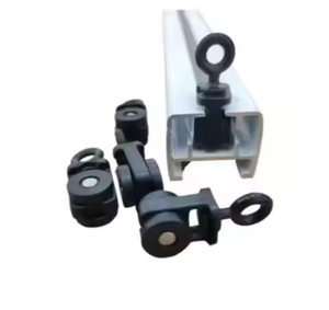 Glydea Chất Lượng Cao Mịn Đen Cao Su Theo Dõi Á Hậu Yên Tĩnh Được Xây Dựng Trong Động Cơ Gợn Gấp Sóng Runners Mành Mành Màu Cửa Chớp - Product Image 4