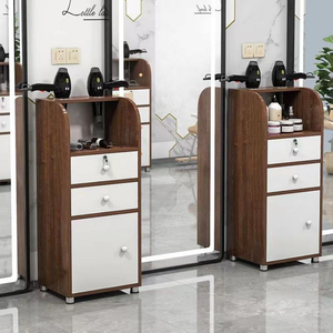 Chariot de rangement portable multi-niveaux pour salon de coiffure et barbier, avec roulettes et tiroirs - Product Image 6