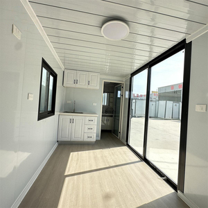 บ้านสำเร็จรูปแบบโมดูลาร์ขนาด 20 ฟุต โครงเหล็กขยายได้ บ้านเคลื่อนที่ขนาดเล็กพับได้ บ้านพักตากอากาศหรูหราพร้อมสวน โรงแรมทันสมัย - Product Image 3