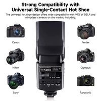 Flash Godox TT520 II con Señal Inalámbrica Integrada de 433MHz + Disparador de Flash para Cámaras DSLR Canon/N Pentax Olympus