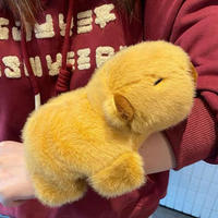 Capybara Snap Ring Cartoon Decompression Super Soft Plush Comforter Doll Bracelet Toy Birthday Washed