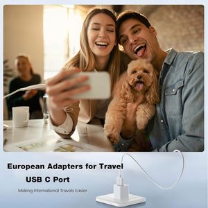 20w <b>Adapter</b> <b>Usb</b> Type <b>C</b> Fast Charging US EU Plug Cargadores Para Celular Type-<b>c</b> Wall Charger Cable for 16 Cell Phone - Product Image 5