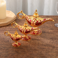 Vintage Avrupa Sanat Tarzı Aladdin'in Lambası Çinko Alaşımı El Yapımı Saray Dekorasyonu Ev Oturma Odası için JNSM Markası